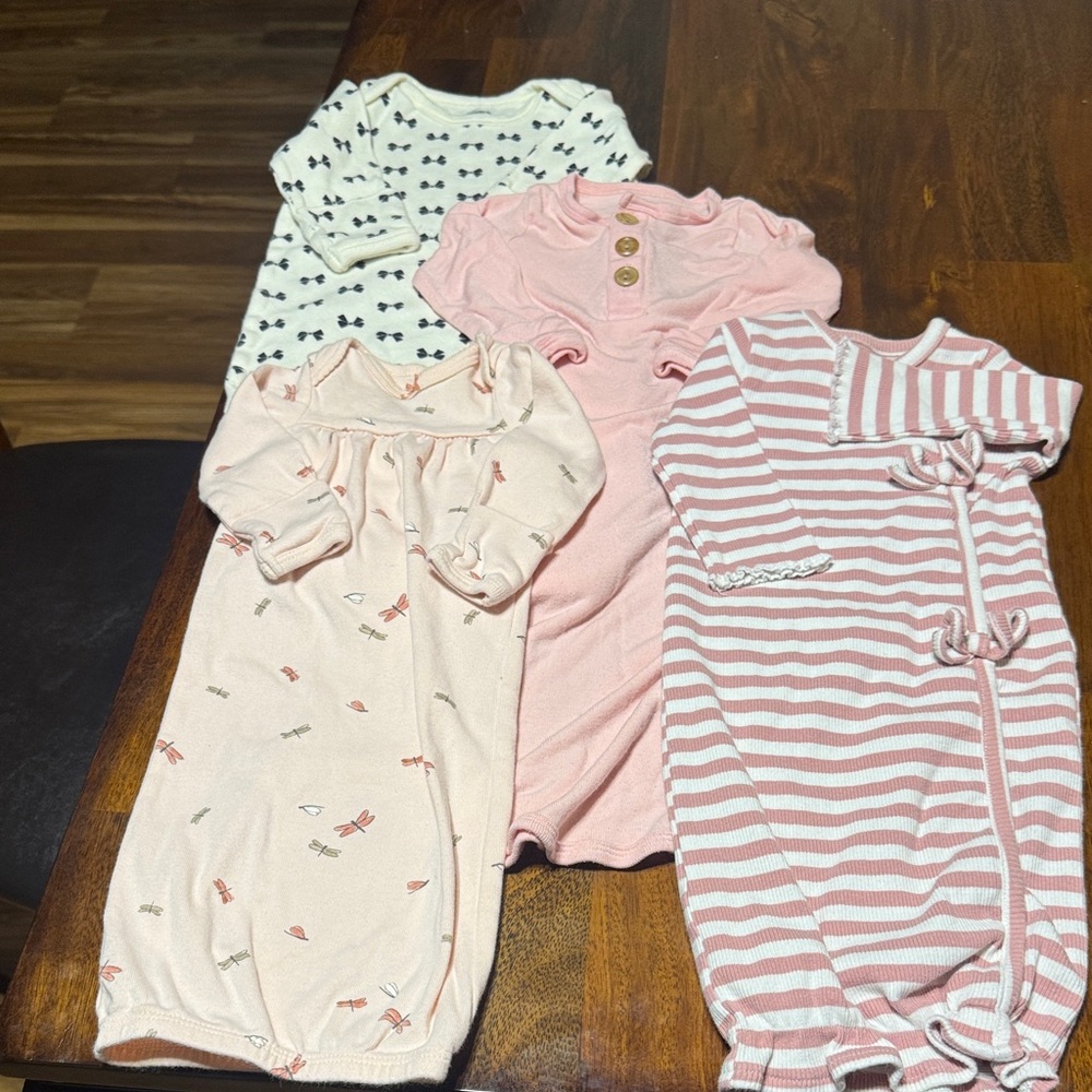 Pink and Cream Kids Pajama Set